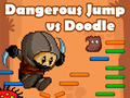 Игра Опасен Скок срещу Doodle Jump онлайн