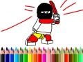 Игра Обратно в училище: Книга за оцветяване на герои онлайн