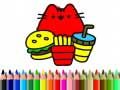 Игра Обратно в училище: Cute Cats оцветяване онлайн