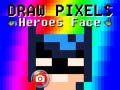 Игра Нарисувайте Лицето на Пикселовите Герои онлайн