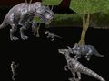 Игра Полунощен Множествен Играч Лов на Динозаври онлайн