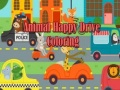 Игра Щастливо шофиране на животни оцветяване онлайн