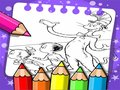 Игра Оцветяване Котето в Шапката онлайн
