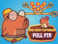 Игра Спаси бебе капибара Pull Pin онлайн