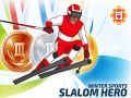 Игра Зимни Спортове: Герой на Слалома онлайн