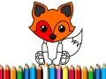 Игра Книга за Оцветяване Лисица онлайн