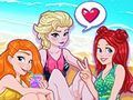 Игра Парти на плажа на принцесите онлайн