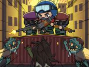 Игра Безкрайна защита срещу зомбита онлайн