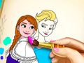 Игра Книга за оцветяване Ледено кралство онлайн