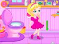 Игра Научете бебе Еlsa да ползва гърне онлайн