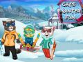 Игра Зимно забавление за котки онлайн