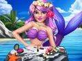 Игра Стил на грим за принцеса русалка онлайн