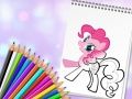 Игра Сладка книга за оцветяване на понита онлайн