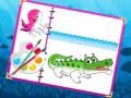 Игра Книга за оцветяване на морски същества онлайн