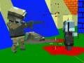 Игра Стрелба по зомбита в блочното войнство онлайн