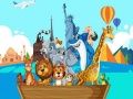 Игра Лудите приятели пътуват около света: пъзел онлайн