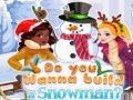 Игра Искаш ли да построим снежен човек? онлайн