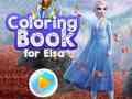 Игра Оцветяваща книга за Елза онлайн