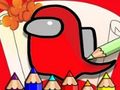 Игра Оцветяваща книга Among Us онлайн