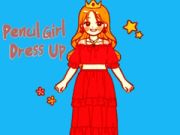 Игра Облечи Момичето С Молив онлайн Игра Облечи Момичето С Молив онлайн