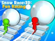Игра Снежна надпревара 3D: Забавна надпревара онлайн