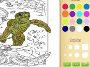 Игра Оцветяване на книгата: Морски животни онлайн