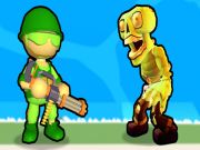 Игра Залепените унищожават зомбита онлайн