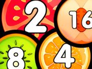 Игра Комбинирайте топки за стрелба 2048 Свързваме плодовете онлайн