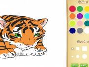 Игра Оцветяване на книгата: Tigerok онлайн