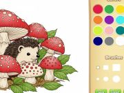 Игра Оцветяване на книгата за деца: Карикатурно животно онлайн
