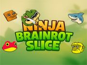 Игра Brainrot Ninja нарязващи филийки онлайн