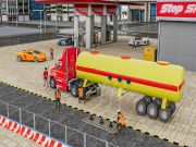 Игра Камион за транспортиране на нефтени резервоари онлайн