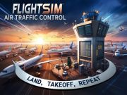 Игра Симулатор на полета: Контрол на въздушното движение онлайн