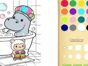 Игра Оцветяване на книгата за деца: Уютни приятели онлайн