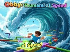 Игра Obby: Цунами +1 скорост онлайн