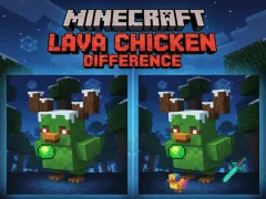 Игра Minecraft: Разлика между Lava Chickens онлайн Игра Minecraft: Разлика между Lava Chickens онлайн