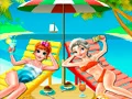 Игра Селфи на плажа с Елза и Ана онлайн Игра Селфи на плажа с Елза и Ана онлайн