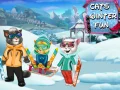 Игра Зимно забавление за котки онлайн Игра Зимно забавление за котки онлайн
