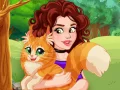 Игра Оливия осиновява котка онлайн