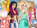 Игра Принцеси посрещат лятното парти онлайн Игра Принцеси посрещат лятното парти онлайн