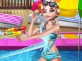 Игра Парти на басейна на сестрите онлайн
