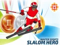 Игра Зимни Спортове: Герой на Слалома онлайн