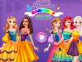 Игра Принцеси на Дисни: Дъгови рокли онлайн