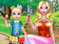 Игра Летен ден на мама и дъщеря онлайн Игра Летен ден на мама и дъщеря онлайн