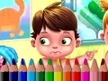 Игра Обратно в училище: Книга за оцветяване за бебета онлайн