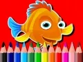 Игра Обратно в училище: Книга за оцветяване на риби онлайн