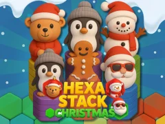 Игра Hexa Stack: Коледа онлайн