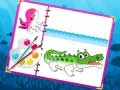 Игра Книга за оцветяване на морски същества онлайн
