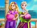 Игра Принцеси в двореца: Бременни най-добри приятелки онлайн Игра Принцеси в двореца: Бременни най-добри приятелки онлайн