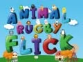 Игра Ръгби с животни Флик онлайн